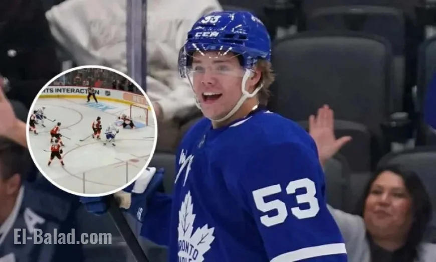 Easton Cowan Nets Stunning First Goal for Maple Leafs
