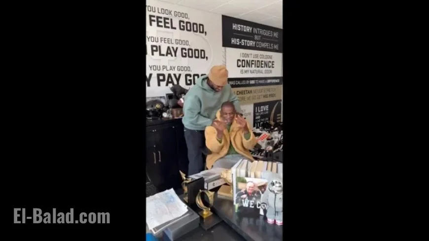 Shedeur Sanders Surprises Deion with Heartwarming Visit During Browns’ Bye Week