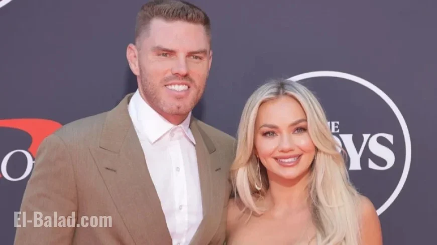 Chelsea Freeman Supports Dodgers in Rival Red During Game 7