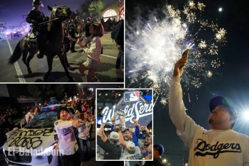 Dodgers’ World Series Victory Sparks Chaos; Police Use Tear Gas in LA Streets