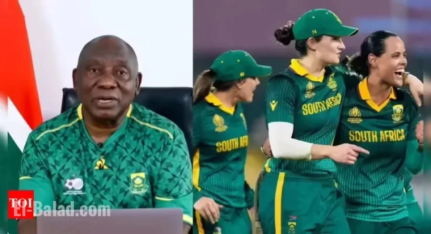 South African President’s Blunder: Wears Football Jersey During Cricket Team Address