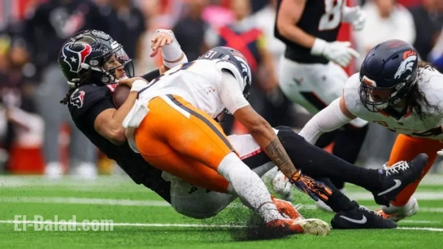 Texans’ C.J. Stroud concussed after strong hit against Broncos