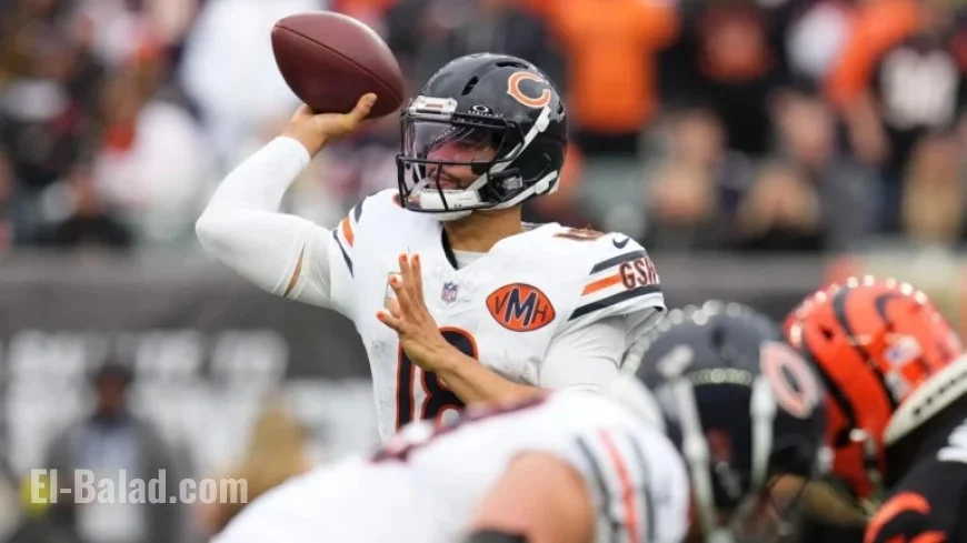 Caleb Williams’ TD Pass Seals Bears’ 47-42 Win Despite Flacco’s 470 Yards