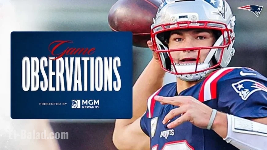 8 Key Insights from the Patriots’ Week 9 Win Against the Falcons