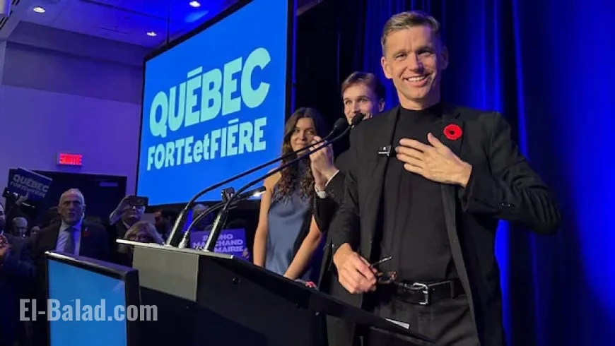 CBC News Projects Bruno Marchand Re-elected as Quebec City Mayor