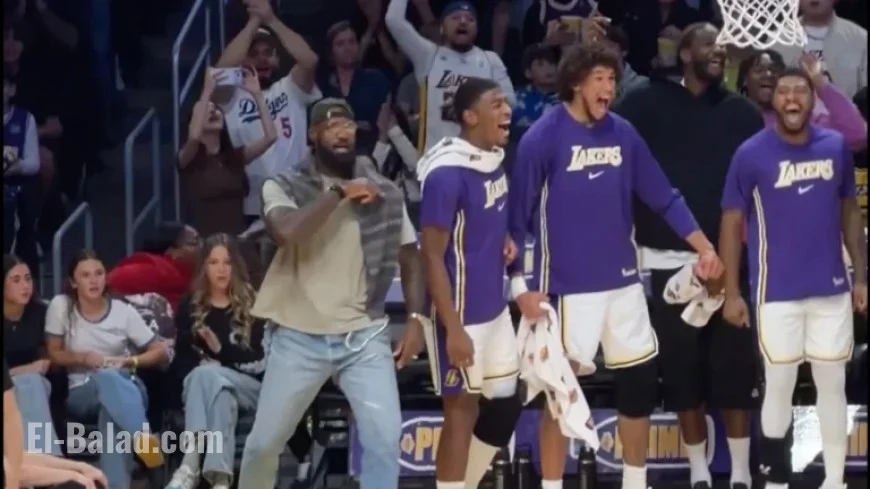 LeBron James and Lakers Stunned by Austin Reaves’ Alley-Oop to Bronny