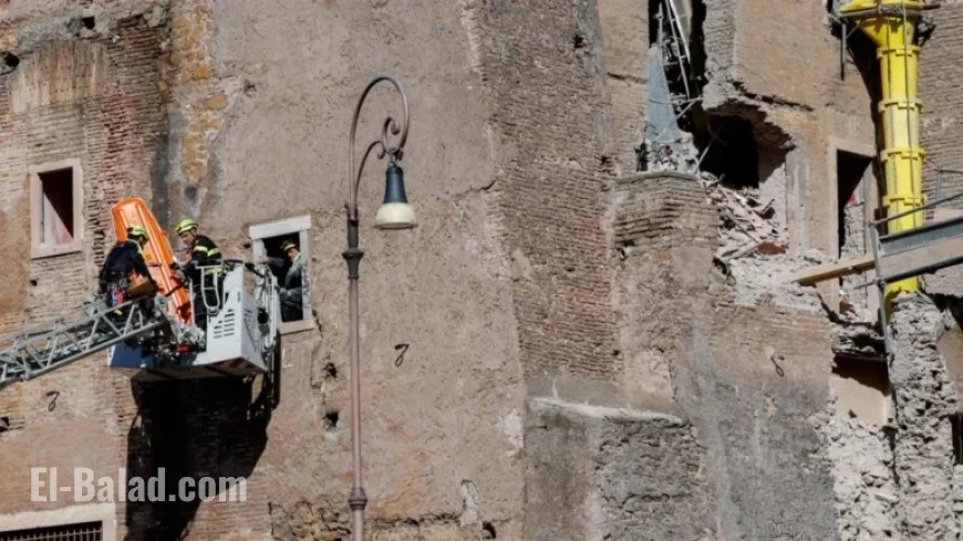 Partial Collapse of Torre dei Conti Raises Fears of Buried Victims
