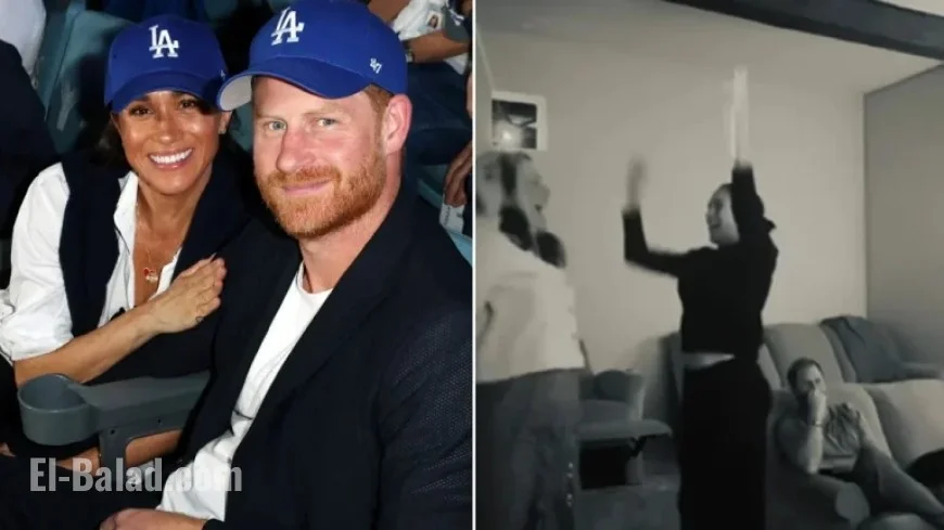 Meghan Markle Cheers Dodgers’ Win; Prince Harry’s Disappointment Evident