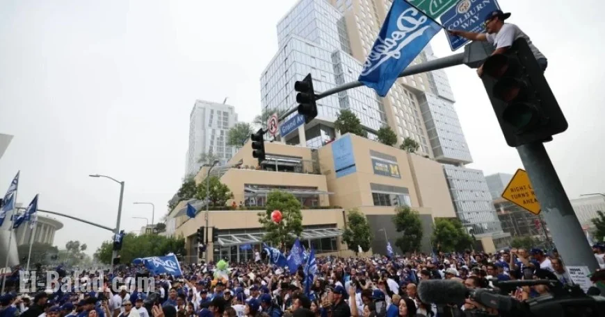 Thousands Celebrate Los Angeles Dodgers’ Victory Parade