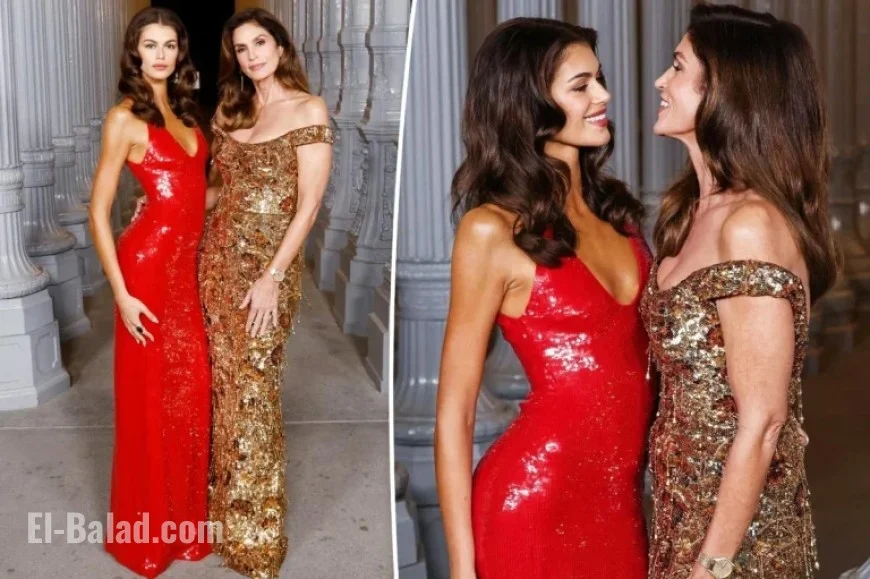 Cindy Crawford, Kaia Gerber Shine in Gucci at 2025 LACMA Gala