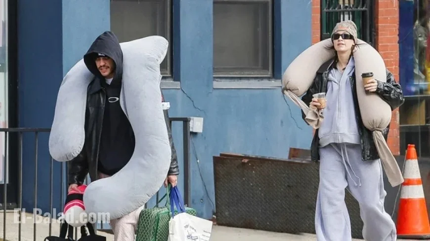 Pete Davidson Spotted Carrying Pregnancy Pillow for Girlfriend Elsie Hewitt