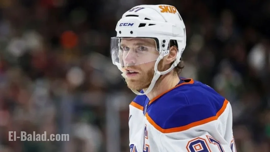 Oilers’ McDavid Reaches 1,100 Points as Fourth-Fastest Player