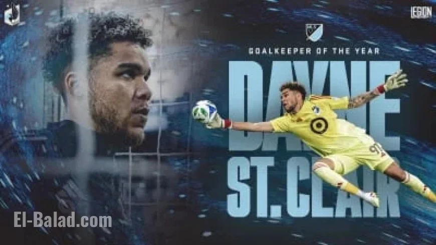 Dayne St. Clair Earns 2025 MLS Goalkeeper of the Year Honors