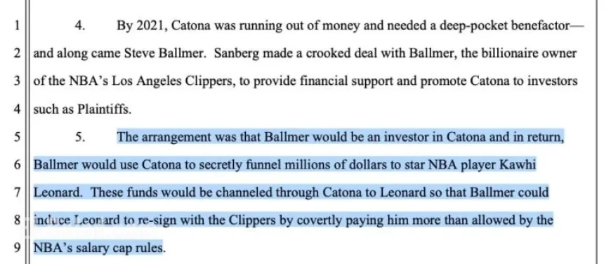 Steve Ballmer Faces Lawsuit from Investors Over Kawhi Leonard Salary-Cap Scheme