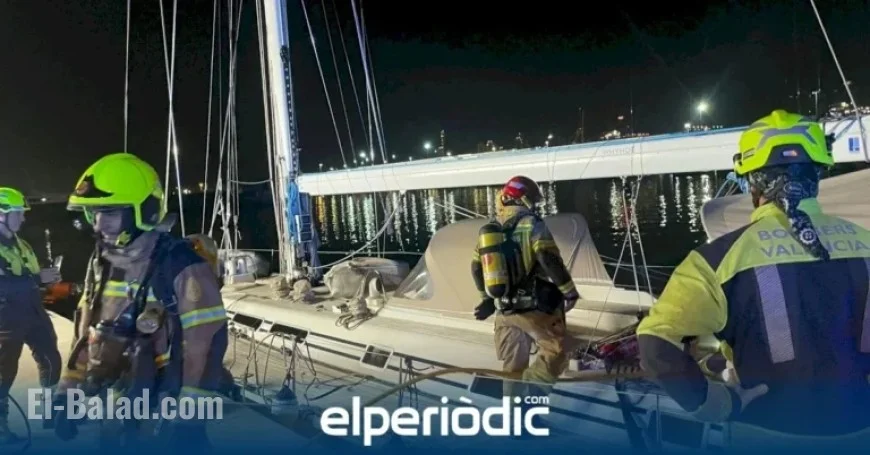 Luxury 20-Meter Yacht Catches Fire Overnight in Valencia