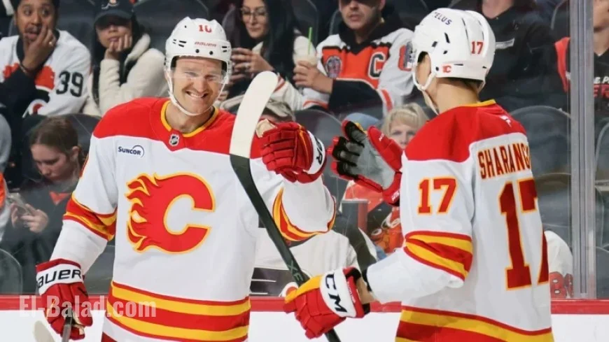 Huberdeau’s Pair of Goals Lifts Flames Over Flyers, Snapping 3-Game Skid