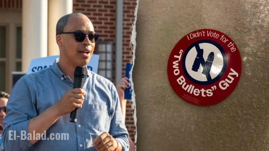 GOP Group Targets Jay Jones with Stickers at Virginia Polls