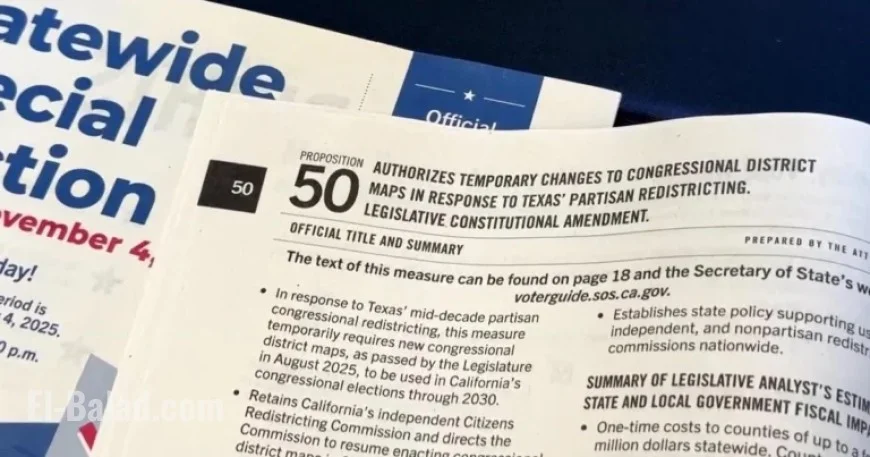California Voters Approve Prop 50 to Redefine Congressional Boundaries, CBS News Reports