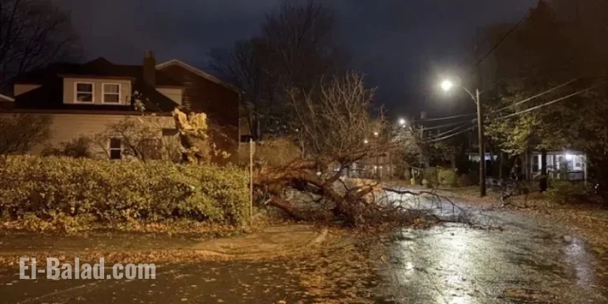 Powerful Fall Storm Hits Island with Hurricane-Force Winds Persisting Today