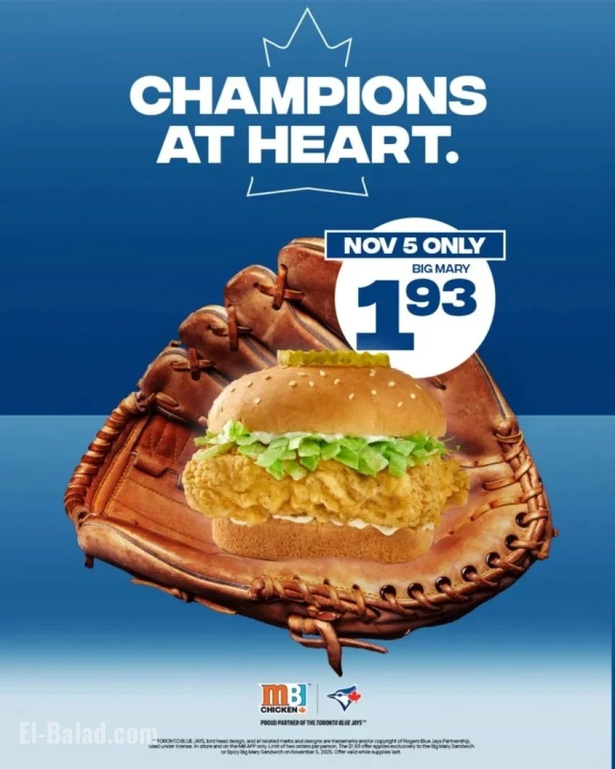 Mary Brown’s Offers $1.93 Big Mary for One Day Only