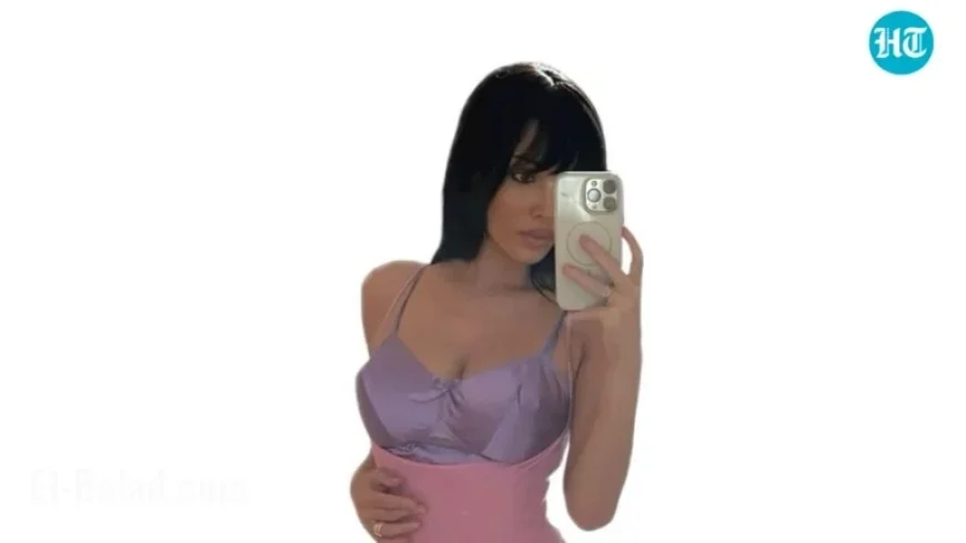 Bianca Censori Stuns in Sheer Purple Look, Dubbed ‘Kim K’s Twin’