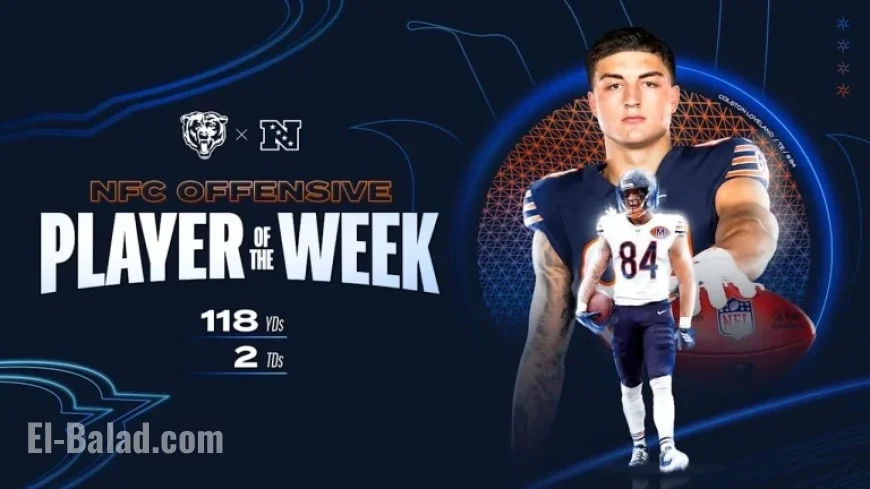 Colston Loveland Earns NFC Offensive Player of the Week Honors