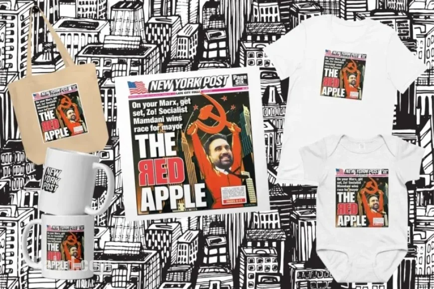 Commemorative Merch Celebrates Mayor Mamdani’s Pun-Filled Cover
