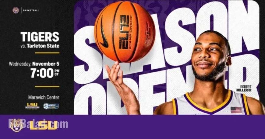 Tiger Basketball Team Tips Off Season Wednesday at Maravich Center