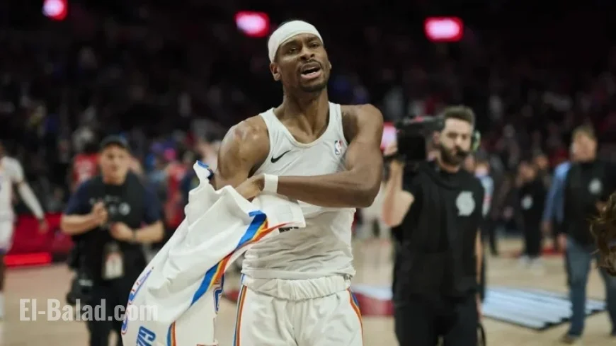 OKC Thunder Adjust Starting Lineup Against Portland Trail Blazers