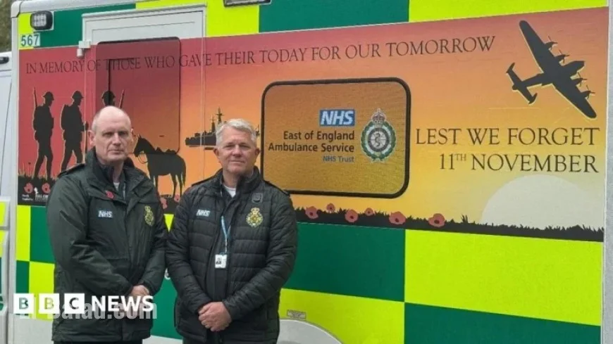 East England Ambulance Service Reveals Remembrance Day Tribute