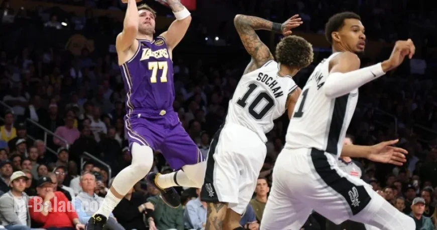Luka Doncic Drops 35 Points in Lakers’ Foul-Filled Victory Over Spurs