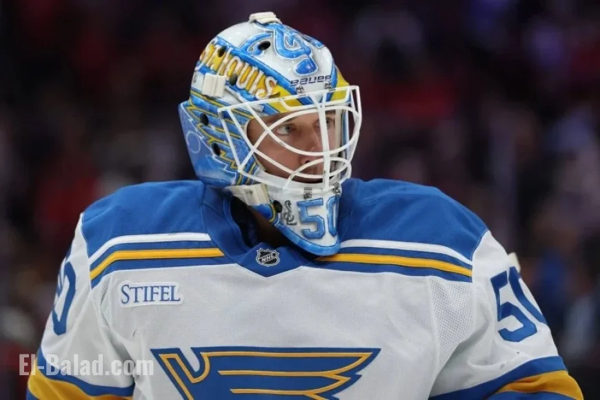Jordan Binnington Conceals Ovechkin’s 900th Goal Puck in His Pants