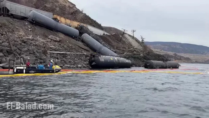 13,000 Litres of Aviation Fuel Spill After B.C. Train Derailment