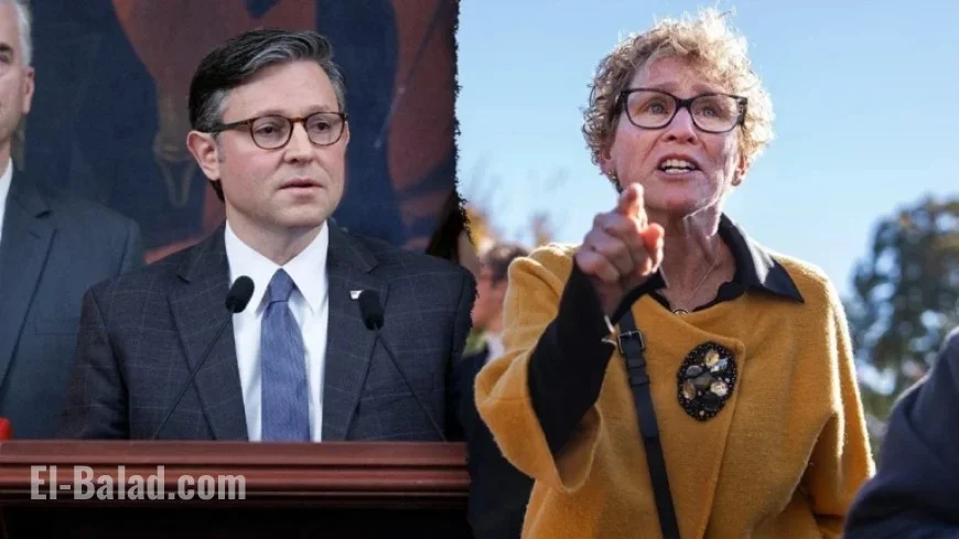 House Democrat Disrupts Mike Johnson Event Amid Shutdown Tensions