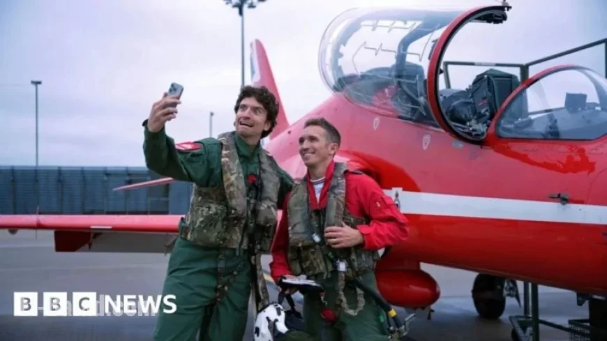 Greg James Soars with Red Arrows for Children in Need Flight