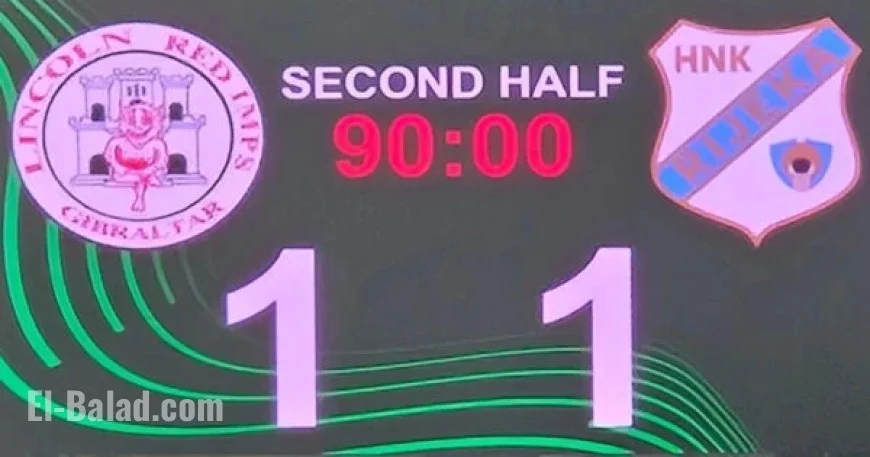 Lincoln Red Imps Secure Qualification Hopes with Rijeka Draw