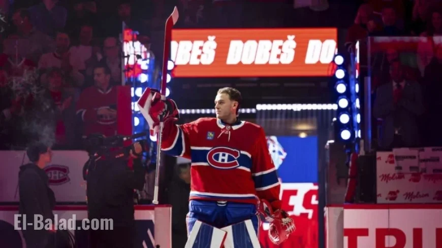 Jakub Dobes Earns NHL’s Third Star for October with Montréal Canadiens