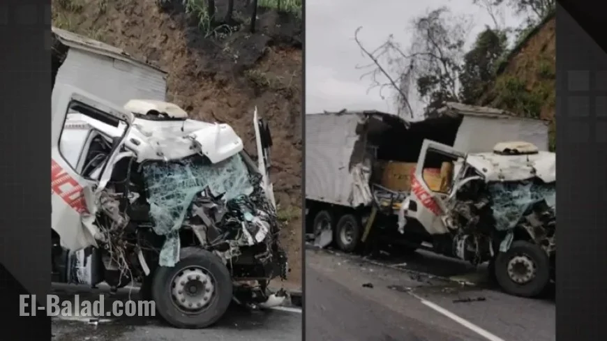 Three-Truck Collision Injures One, Closes Serra das Araras Roadway