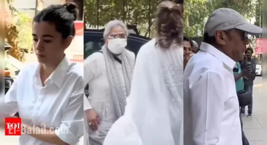 Zarine Khan’s Funeral Attended by Saba Azad, Jaya & Shweta Bachchan, Jackie