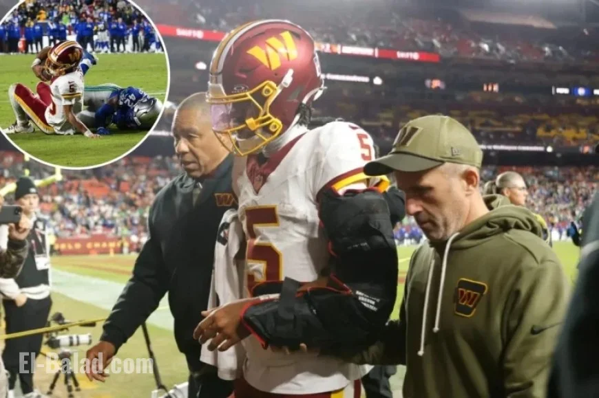 Commanders QB Jayden Daniels’ Injury Timeline Unveiled After Severe Injury