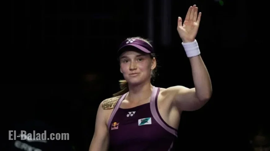 Rybakina Reaches WTA Finals Title Match