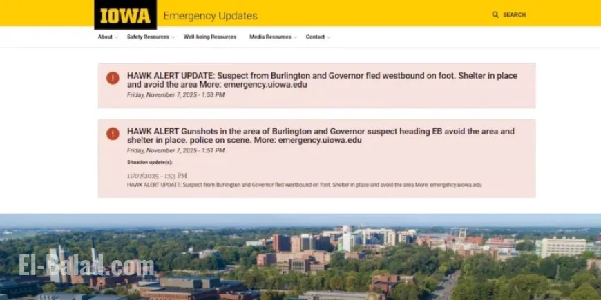 Shooting Incident Reported Near University of Iowa Campus