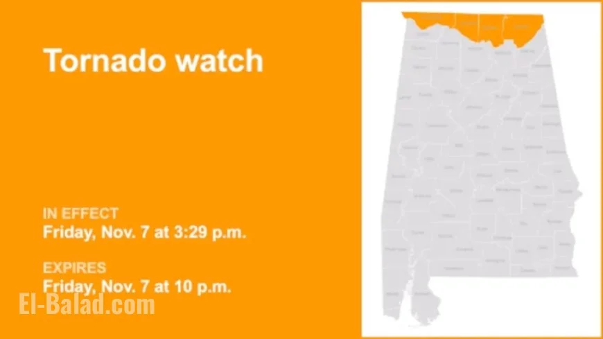 Tornado Alert for North Alabama Extended Through Friday Night