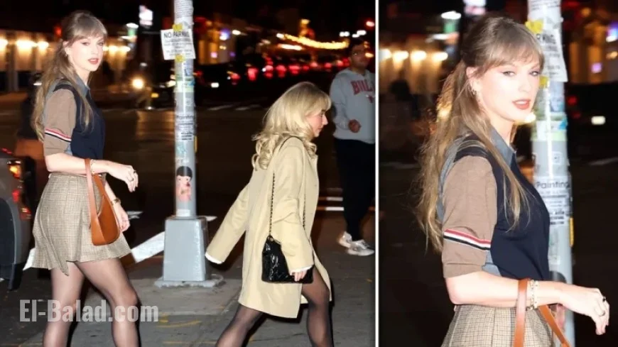 Taylor Swift Dines with Sabrina Carpenter in New York City