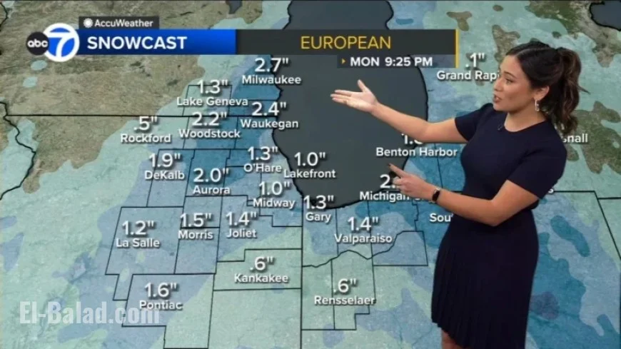 Winter Storm Watch: Snow Possible in Chicago and Nearby Counties Tomorrow