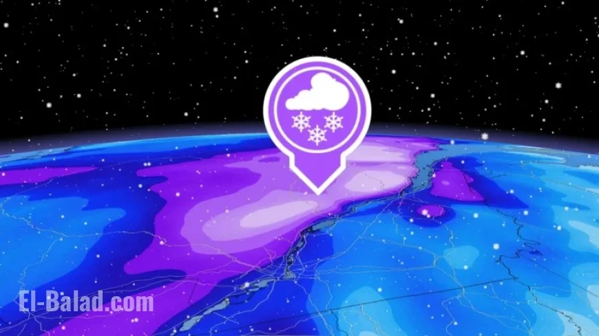 Significant Snowfall Expected in Several Areas from Sunday to Monday