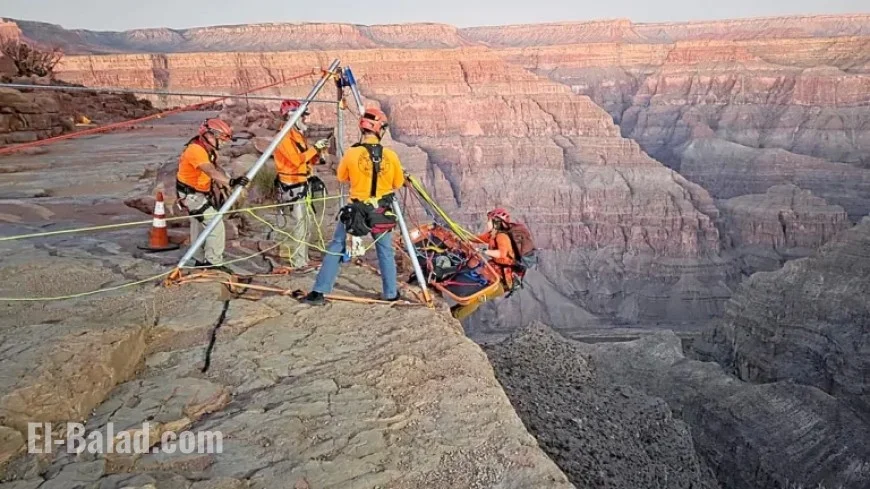 Man Falls Over 100 Feet to Death at Grand Canyon, Sheriff Reports