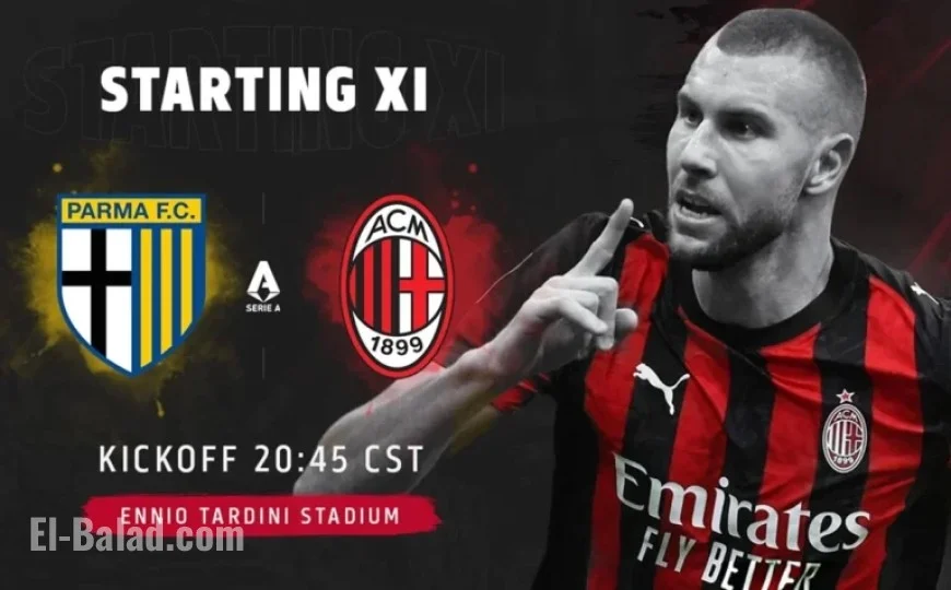 Parma vs. AC Milan Lineups Revealed: One Change from Roma Victory