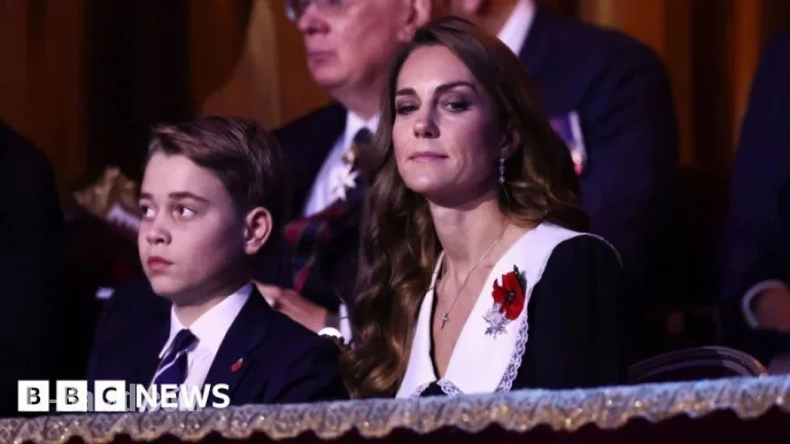 Prince George Attends Festival of Remembrance with Kate and the King