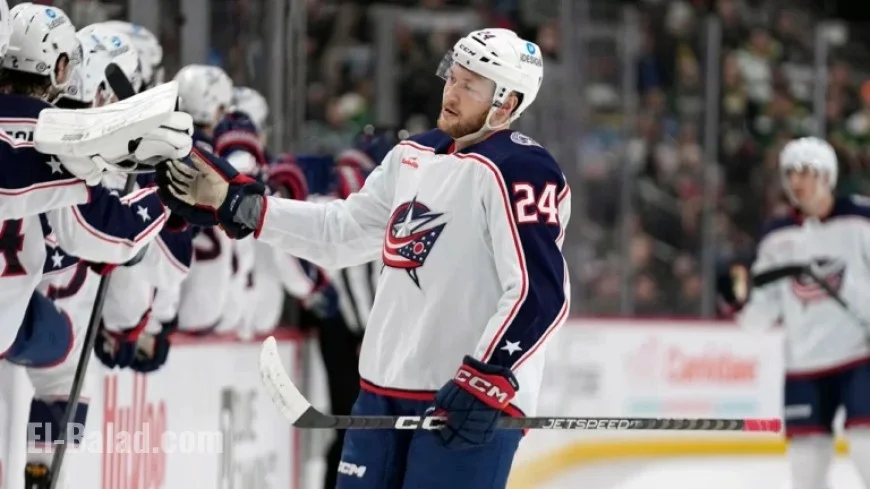 Blue Jackets’ Mathieu Olivier Ejected for Boarding Canucks’ Elias Pettersson